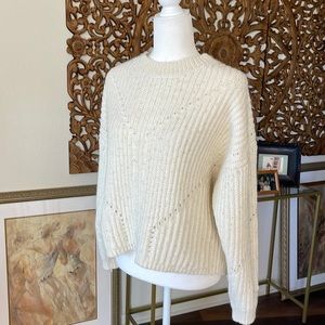 Oversized crochet sweater